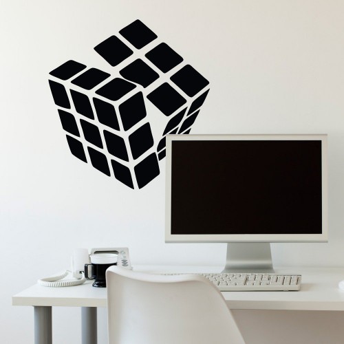 Adesivo de parede Adesivo de Parede Cubo Mágico 2