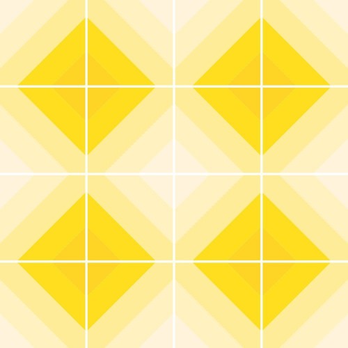 Adesivo de parede Adesivo para Azulejo Losangos Tons Amarelos