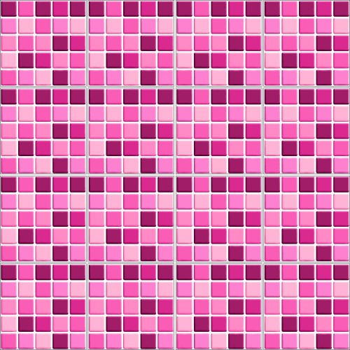 Adesivo de parede Adesivo para Azulejo Pastilha 3D Pink