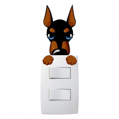 Adesivo de parede Adesivo para Interruptor Cão de guarda