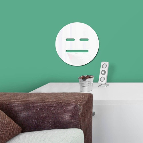 Adesivo de parede Espelho Decorativo Emoji Ciúmes