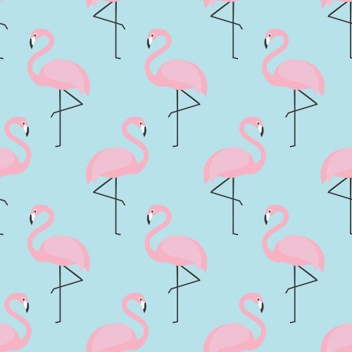 Adesivo de parede Papel de Parede Flamingous