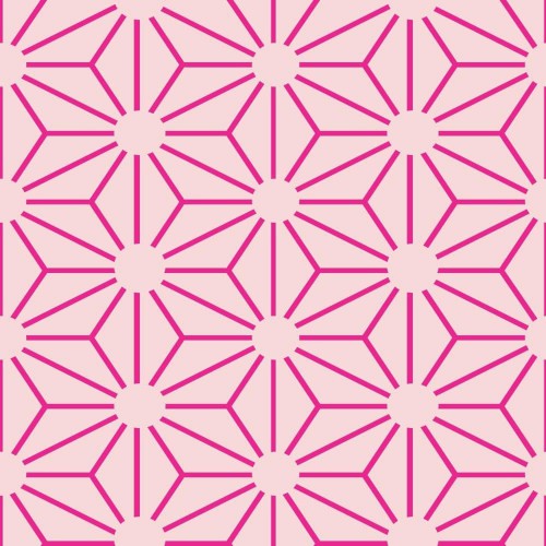 Adesivo de parede Papel de Parede Flor Line Pink
