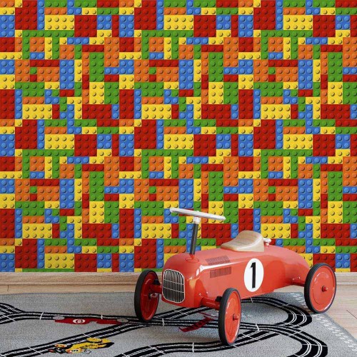 Adesivo de parede Papel de Parede Lego