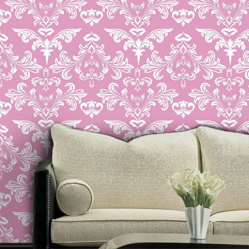 Adesivo de parede Papel de Parede Lilac Pink