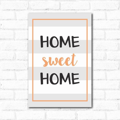Adesivo de parede Placa Decorativa Home Sweet Home