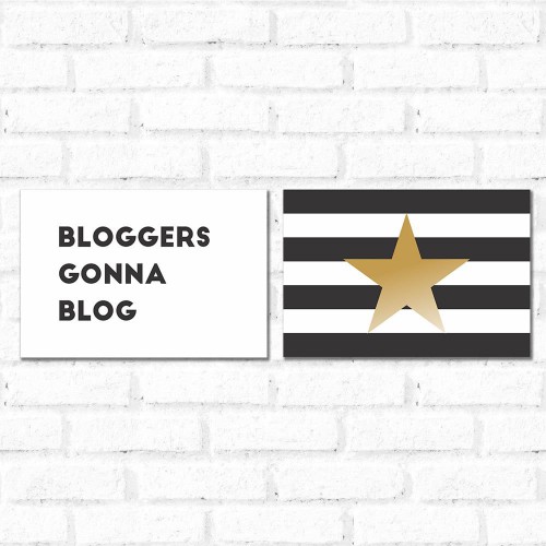 Adesivo de parede Placa Decorativa Kit Blogers Gonna Blog