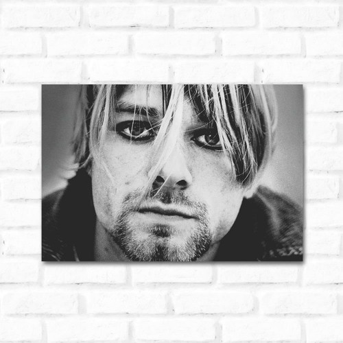 Adesivo de parede Placa Decorativa kurt Cobain