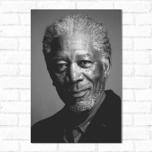 Adesivo de parede Placa Decorativa Morgan Freeman