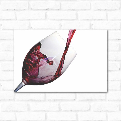 Adesivo de parede Placa Decorativa Vinho