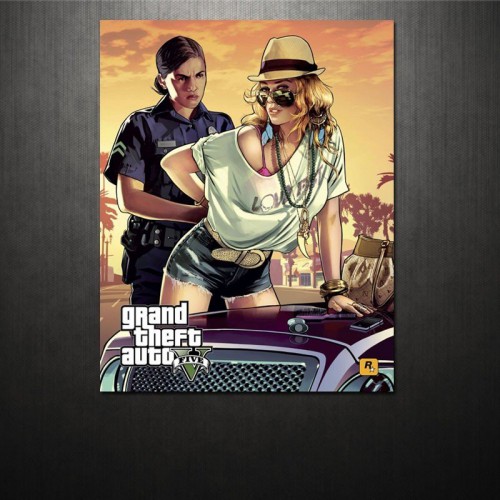 Adesivo de parede Poster Grand Theft Auto V
