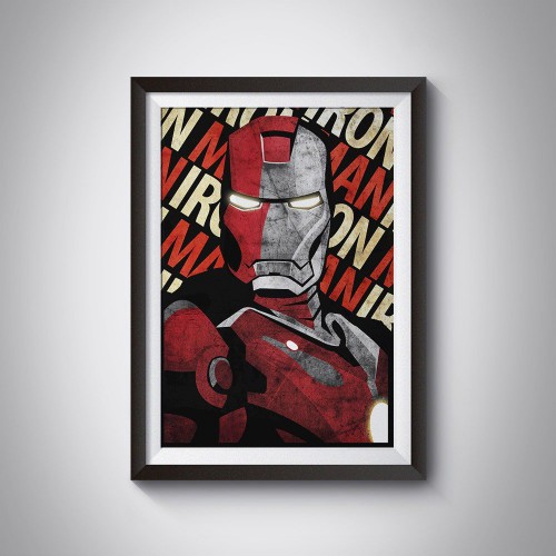 Adesivo de parede Poster Iron Man HQ