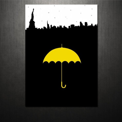 Adesivo de parede Poster Yellow Umbrella How I Met Your Mother
