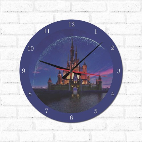 Adesivo de parede Relógio Castelo Disney