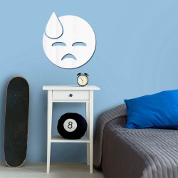 Espelho Decorativo Emoji Cansado