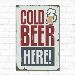 Placa Decorativa Cold Beer