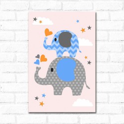 Placa Decorativa Elefante Filhote