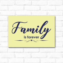 Placa Decorativa Family is Forever