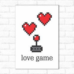 Placa Decorativa Love Game 2