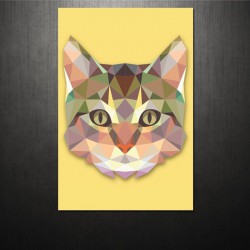 Poster Triangle Cat