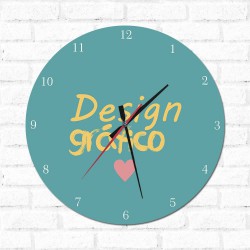 Relógio Decorativo Design Gráfico